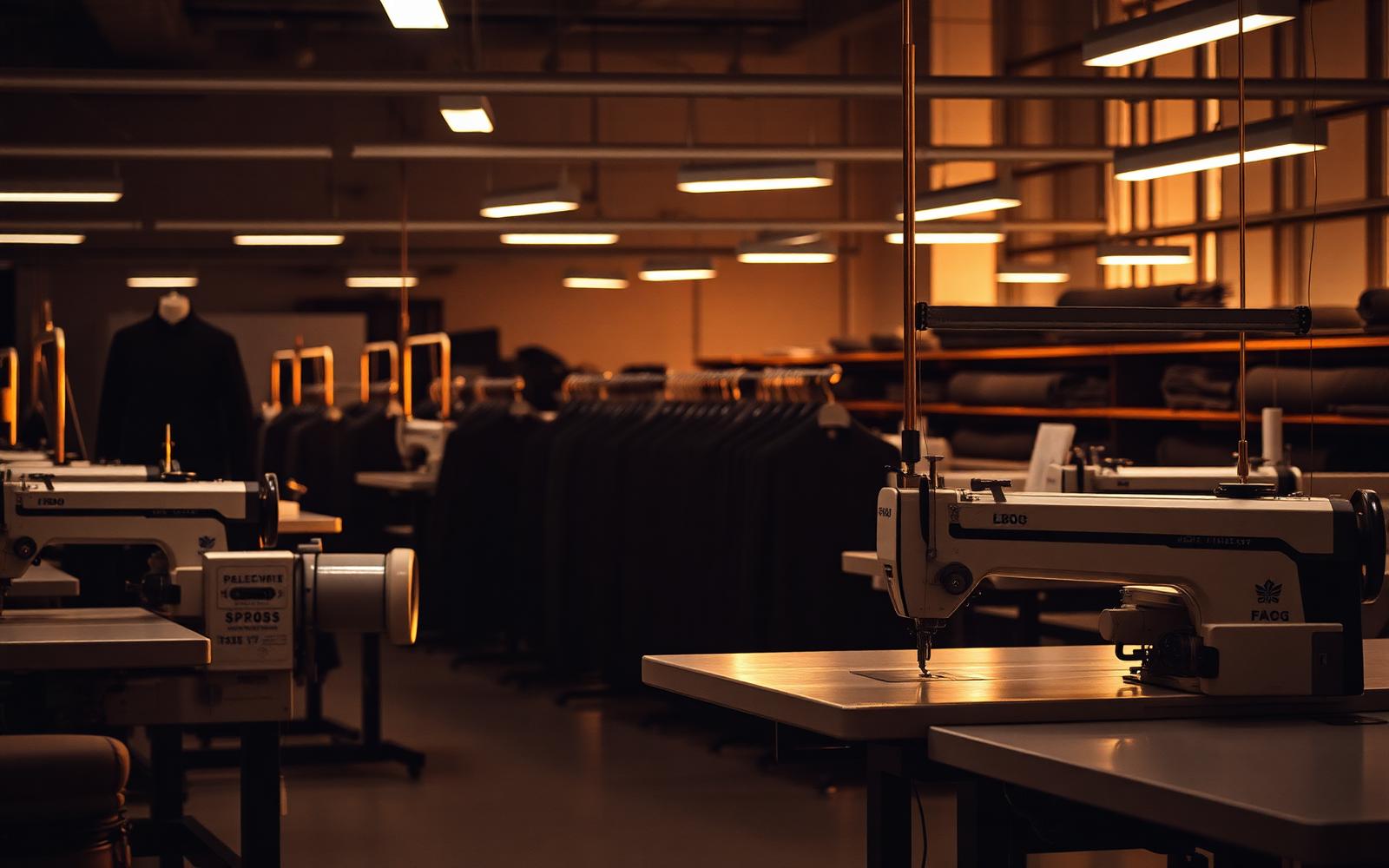 Garment factory floor